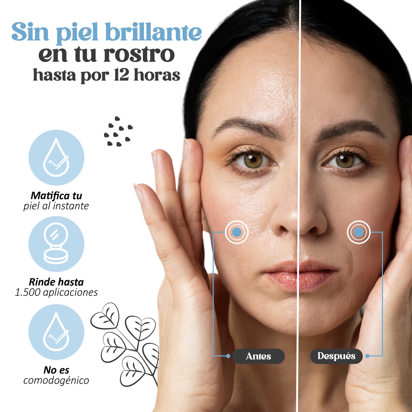 Candy Bella® | Gel prensado para control de grasa facial