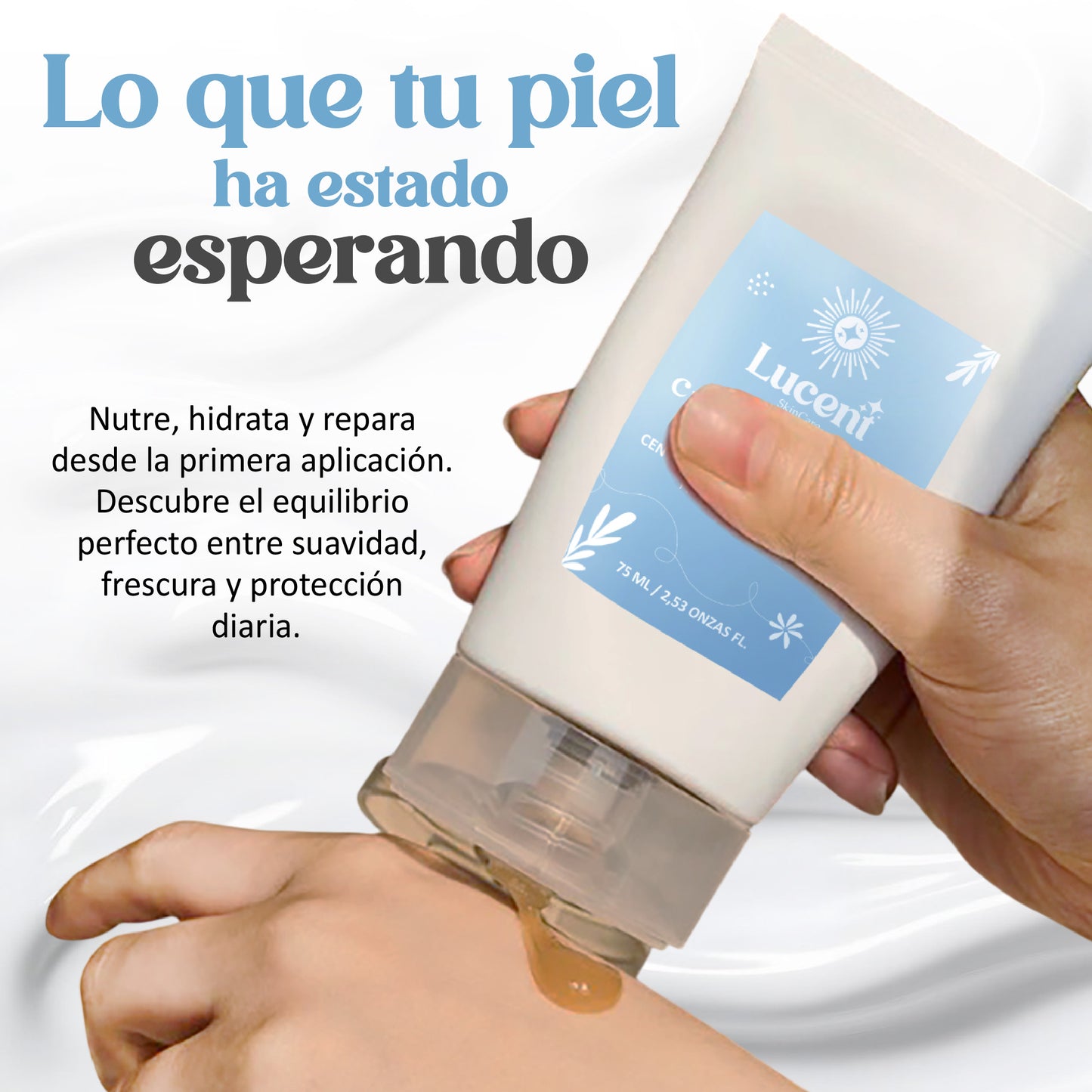 Crema hidratante con centella de Madagascar y Acido Hialurónico | Hidratación profunda