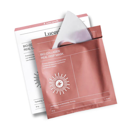 Mascarilla de Colágeno Lucent x4 | Reafirma y tonifica tu piel