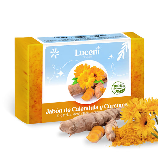 Jabón de cúrcuma  y Caléndula | tratamiento contra manchas y acné