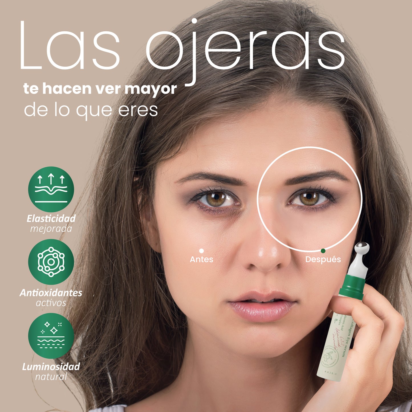 Contorno de Suero de colágeno Vegano | Recupera tu juventud