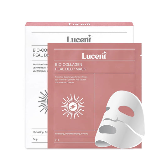 Mascarilla de Colágeno Lucent | Reafirma y tonifica tu piel X4 UNID.