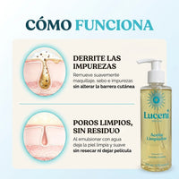 Aceite Limpiador de Centella Asiática Lucent | Control de Poros y Sebo para Piel Radiante - 3