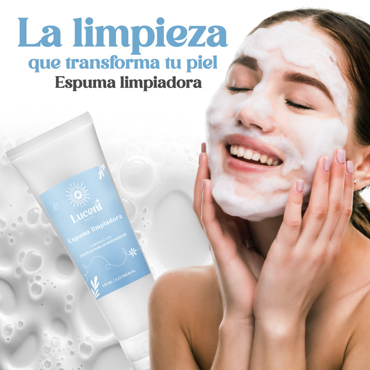 Espuma Limpiadora con centella asiática | Piel radiante todo el día